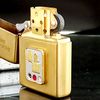 Bật Lửa Zippo Đồng Khối Kỷ Niệm 25th Zippo - Japan Emblem Đính Đá Phủ Men Mạ Vàng Năm 1994 Đời X La Mã  ZL340