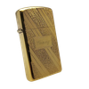Bật Lửa Zippo Slim Mạ Vàng Gold Plated Đời 5 Vạch Sắc Năm 1977 Rất Hiếm ZQHU61