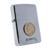 Bật Lửa Zippo Đồng Khối Mạ Chrome Xước Vintage Chặt Góc, Bản Thử Nghiệm I La Mã Không Mộc Tháng Năm 1985 Cực Hiếm ZQH65