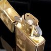 Bật Lửa Zippo Đồng Khối Mạ Vàng Gold Plated Hoa Văn Shimmer Cực Hiếm Đẹp Đời X La Mã Năm 1994 ZL382
