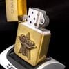 Bật Lửa Zippo Đồng Khối Marlboro Longhom Đầu Bò Đời VII La Mã Năm 1991 ZL380