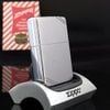 Bật Lửa Zippo Đồng Khối Mạ Chrome Xước Vintage Chặt Góc, Bản Thử Nghiệm I La Mã Không Mộc Tháng Năm 1985 Cực Hiếm ZQH65