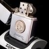 Bật Lửa Zippo Đồng Khối Mạ Chrome Xước Vintage Chặt Góc, Bản Thử Nghiệm I La Mã Không Mộc Tháng Năm 1985 Cực Hiếm ZQH65