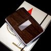 Bật Lửa Zippo Cổ Đồng Khối Mạ Chrome Bóng Ốp Gỗ Năm 1973 Đời 1 Vạch Thẳng ZC111