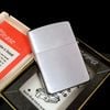 Bật Lửa Zippo Cổ Đồng Khối Mạ Chrome Phay Xước Khắc Ăn Mòn Phủ Sơn Năm 1969 Đời 5 Vạch Thẳng ZC107