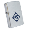 Bật Lửa Zippo Cổ Đồng Khối Mạ Chrome Phay Xước Khắc Ăn Mòn Phủ Sơn Năm 1957 Đời 8 Chấm Pat Lệch ZC117