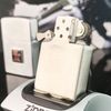 Bật Lửa Zippo Cổ Đồng Khối Mạ Chrome Phay Xước Khắc Ăn Mòn Phủ Sơn Năm 1974 Đời 8 Vạch Sắc ZC130