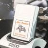 Bật Lửa Zippo Cổ Đồng Khối Mạ Chrome Phay Xước Khắc Ăn Mòn Phủ Sơn Năm 1978 Đời 4 Vạch Sắc ZC128