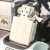 Bật Lửa Zippo Cổ Đồng Khối Mạ Chrome Phay Xước Khắc Ăn Mòn Phủ Sơn Năm 1978 Đời 4 Vạch Sắc ZC128