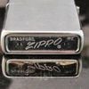 Bật Lửa Zippo Cổ Đồng Khối Mạ Chrome Phay Xước Khắc Ăn Mòn Phủ Sơn Năm 1970 Đời 4 Vạch Thẳng ZC133