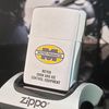 Bật Lửa Zippo Cổ Đồng Khối Mạ Chrome Phay Xước Khắc Ăn Mòn Phủ Sơn Năm 1970 Đời 4 Vạch Thẳng ZC133
