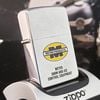Bật Lửa Zippo Cổ Đồng Khối Mạ Chrome Phay Xước Khắc Ăn Mòn Phủ Sơn Năm 1970 Đời 4 Vạch Thẳng ZC133
