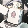 Bật Lửa Zippo Cổ Đồng Khối Mạ Chrome Phay Xước Khắc Ăn Mòn Phủ Sơn Năm 1965 Đời 1 Chấm ZC125