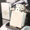 Bật Lửa Zippo Cổ Đồng Khối Mạ Chrome Phay Xước Khắc Ăn Mòn Phủ Sơn Năm 1963 Đời 3 Chấm ZC121