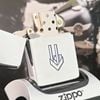 Bật Lửa Zippo Cổ Đồng Khối Mạ Chrome Phay Xước Khắc Ăn Mòn Phủ Sơn Năm 1964 Đời 2 Chấm ZC122