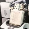 Bật Lửa Zippo Cổ Đồng Khối Mạ Chrome Phay Xước Khắc Ăn Mòn Phủ Sơn Năm 1964 Đời 2 Chấm ZC122