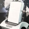 Bật Lửa Zippo Cổ Đồng Khối Mạ Chrome Phay Xước Khắc Ăn Mòn Phủ Sơn Năm 1972 Đời 2 Vạch Thẳng ZC134