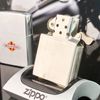 Bật Lửa Zippo Cổ Đồng Khối Mạ Chrome Phay Xước Khắc Ăn Mòn Phủ Sơn Năm 1972 Đời 2 Vạch Thẳng ZC134