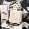 Bật Lửa Zippo Cổ Đồng Khối Mạ Chrome Phay Xước Khắc Ăn Mòn Phủ Sơn Năm 1961 Đời 5 Chấm ZC123