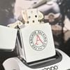Bật Lửa Zippo Cổ Đồng Khối Mạ Chrome Phay Xước Khắc Ăn Mòn Phủ Sơn Năm 1969 Đời 5 Vạch Thẳng ZC124