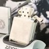 Bật Lửa Zippo Cổ Đồng Khối Mạ Chrome Phay Xước Khắc Ăn Mòn Phủ Sơn Năm 1969 Đời 5 Vạch Thẳng ZC124