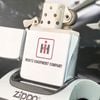 Bật Lửa Zippo Cổ Đồng Khối Mạ Chrome Phay Xước Khắc Ăn Mòn Phủ Sơn Năm 1955 Mộc Đáy 8 Chấm Pat-Patpend ZC115