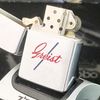 Bật Lửa Zippo Cổ Đồng Khối Mạ Chrome Phay Xước Khắc Ăn Mòn Phủ Sơn Năm 1958 Đời 8 Chấm ZC116