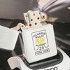 Bật Lửa Zippo Cổ Đồng Khối Mạ Chrome Phay Xước Khắc Ăn Mòn Phủ Sơn Năm 1952 Mộc Đáy 3 Hàng Chữ ZC114