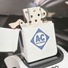 Bật Lửa Zippo Cổ Đồng Khối Mạ Chrome Phay Xước Khắc Ăn Mòn Phủ Sơn Năm 1957 Đời 8 Chấm Pat Lệch ZC117