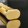 Bật Lửa Dunhill Bọc Vàng Ovan Vân Xéo Lửa Xéo DH104