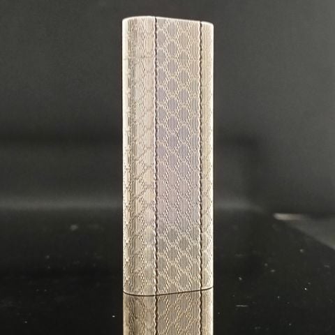 Bật Lửa Catier Pháp Bọc Vàng Vân Xéo Gas Đá Như Dunhill  CT90