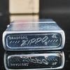 Bật Lửa Zippo Cổ Đồng Khối Mạ Chrome Phay Xước Trơn Năm 1974 Đời 8 Vạch Sắc ZC136