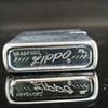 Bật Lửa Zippo Cổ Used Đồng Khối Mạ Chrome Phay Xước Trơn Năm 1974 Đời 8 Vạch Sắc ZCU34