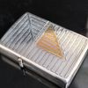 Bật Lửa Zippo Used Họa Tiết Thổ Cẩm Đắp Nổi Bạc Vàng Rất Hiếm Đời VII La Mã Năm 1991 ZQHU15