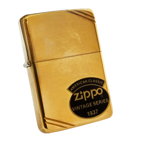 Bật Lửa Zippo Brass Chặt Góc Vintage Trơn Bóng II La Mã Không Mộc Tháng Bản Thử Nghiệm đời 2 La Mã năm 1986 ZQH69