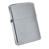 Bật Lửa Zippo Cổ Used Đồng Khối Mạ Chrome Phay Xước Trơn Năm 1974 Đời 8 Vạch Sắc ZCU34