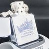 Bật Lửa Zippo Cổ Đồng Khối Mạ Chrome Phay Xước Khắc Ăn Mòn Phủ Sơn Năm 1961 Đời 5 Chấm ZC120