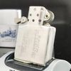 Bật Lửa Zippo Cổ Đồng Khối Mạ Chrome Phay Xước Khắc Ăn Mòn Phủ Sơn Năm 1961 Đời 5 Chấm ZC120