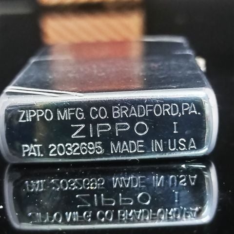 Bật Lửa Zippo Chặt Góc Vintage Bức Thư 1 La Mã Không Mộc Tháng Bản Thử Nghiệm năm 1985 CỰC HIẾM ZQHU16