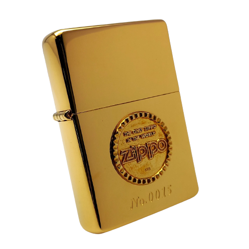 Bật Lửa Zippo Gold Plated Mạ Vàng, Emblem Vàng Khối 18K Bản Giới Hạn Cực Hiếm ZQH71