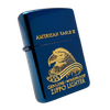Bật Lửa Zippo Phủ Titanium Blue Xanh Khắc Ăn Mòn Phủ Vàng Chủ Đề Chim Đại Bàng Đời XII La Mã Năm 1996 ZL387