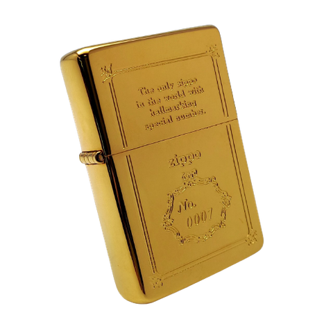 Bật Lửa Zippo Gold Plated Mạ Vàng Bản Giới Hạn 1000 Chiếc Trên Toàn Thế Giới Đời IV La Mã Năm 1988 ZL391