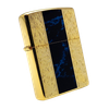Bật Lửa Zippo Xuất Nhật Mạ Vàng Phủ Men Xanh Năm 2020 ZN143