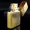 Bật Lửa Zippo Đồng Khối Bản Armor Vỏ Dầy Khắc 3D Quan Vũ Cực Sắc Nét ZN141