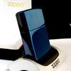 Bật Lửa Zippo Phủ Titanium Blue Xanh Khắc Ăn Mòn Phủ Vàng Chủ Đề Chim Đại Bàng Đời XII La Mã Năm 1996 ZL387