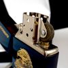 Bật Lửa Zippo Phủ Titanium Blue Xanh Khắc Ăn Mòn Phủ Vàng Chủ Đề Chim Đại Bàng Đời XII La Mã Năm 1996 ZL387