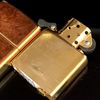 Bật Lửa Zippo Đồng Khối Mạ Vàng Vân Ốp Gỗ Đẹp Sang Trọng Năm 2004 ZN142