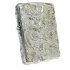 Bật Lửa Zippo Bạc Đúc Nguyên Khối Sterling Chạm Khắc Thủ Công Hoa Văn 5 Mặt Năm 2003 ZBU98
