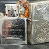 Bật Lửa Zippo Bạc Đúc Nguyên Khối Sterling Chạm Khắc Thủ Công Hoa Văn 5 Mặt Năm 2012 ZBU100