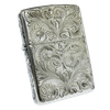 Bật Lửa Zippo Bạc Đúc Nguyên Khối Sterling Bản Armor Vỏ Dầy Chạm Khắc Thủ Công Hoa Văn 5 Mặt Năm 2009 ZBU102